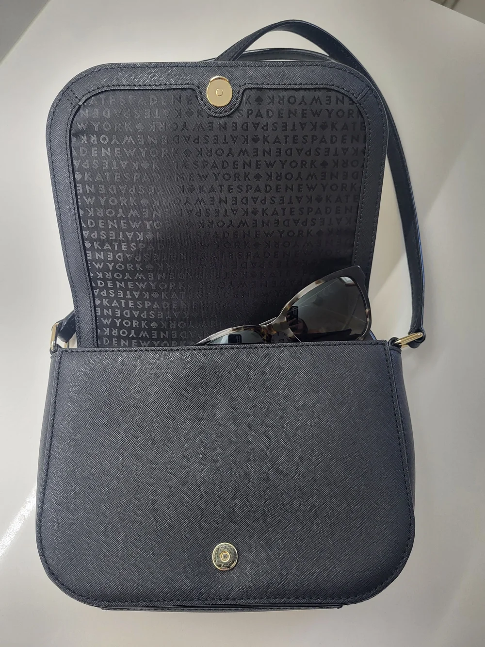 Kate Spade Black Flap Crossbody Bag